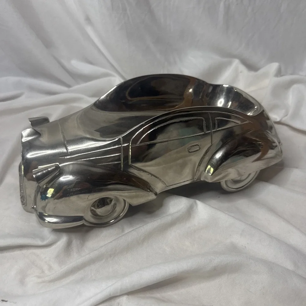 Vintage Godinger Silver Plated Art Deco Car Wine Booze Bottle Holder Caddy Bar